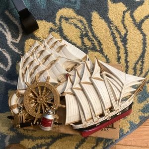 Home Interiors 2 size ships & 1 stern wheel  NWOT